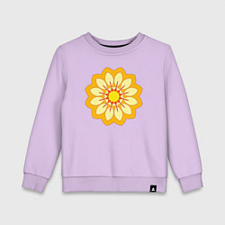 Детский свитшот Желтый векторный цветок