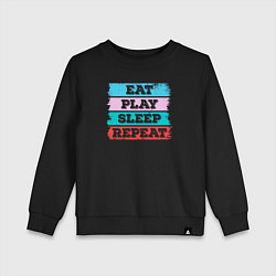 Детский свитшот Eat play sleep repeat