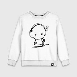 Детский свитшот Человечек в наушниках