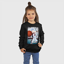 Свитшот хлопковый детский Баскетбол Тэцуя Куроко, цвет: черный — фото 2
