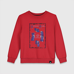Свитшот хлопковый детский Depeche Mode - Sofad devotional, цвет: красный