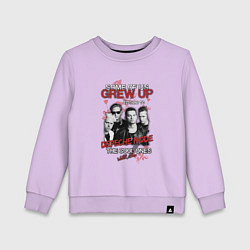 Свитшот хлопковый детский Depeche Mode - Grew up, цвет: лаванда