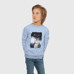 Свитшот хлопковый детский Depeche Mode - Gahan oldschool, цвет: мягкое небо — фото 2