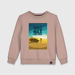 Свитшот хлопковый детский Макс - дорога ярости, цвет: пыльно-розовый