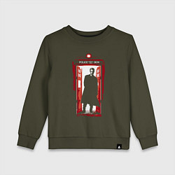 Детский свитшот Tardis red