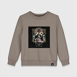 Свитшот хлопковый детский Юбилейная - Скелеты в шкафу, цвет: утренний латте