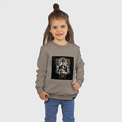 Свитшот хлопковый детский Юбилейная - Скелеты в шкафу, цвет: утренний латте — фото 2