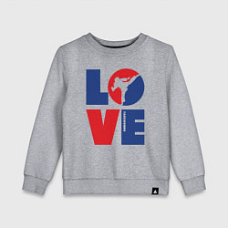 Детский свитшот Я люблю тхэквондо