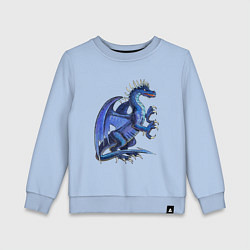 Свитшот хлопковый детский Azure dragon, цвет: мягкое небо