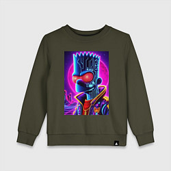 Детский свитшот Cool Bart Simpson - neon glow