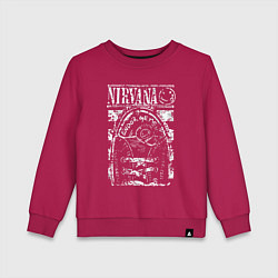 Свитшот хлопковый детский Nirvana grange rock, цвет: маджента
