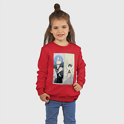Свитшот хлопковый детский Реинкарнация безработного Рокси Мигурдия Сильфиетт, цвет: красный — фото 2