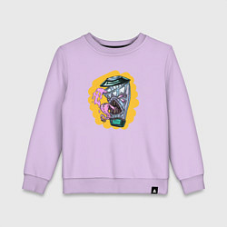 Свитшот хлопковый детский Блендер-мимик, цвет: лаванда