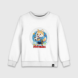 Детский свитшот Круглый стикер футболист