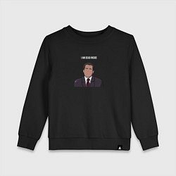 Детский свитшот I am dead inside Michael Scott - the office