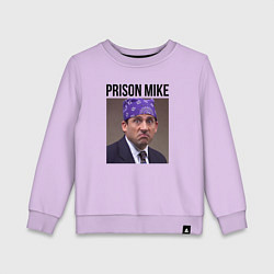 Свитшот хлопковый детский Prison mike Michael Scott - офис, цвет: лаванда