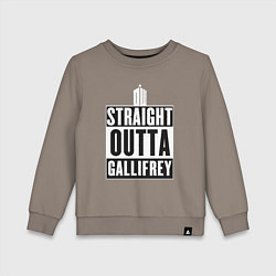 Детский свитшот Straight outta gallifrey