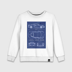 Детский свитшот Chevrolet Corvette чертеж