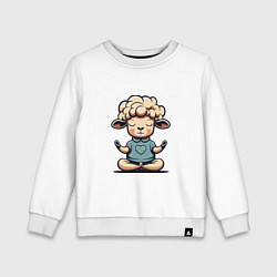 Детский свитшот Медитирующая овечка