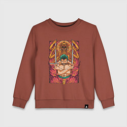 Детский свитшот One piece Зоро бог