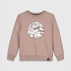 Детский свитшот Верблюд в пустыне