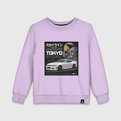 Детский свитшот Nissan Skyline годзила