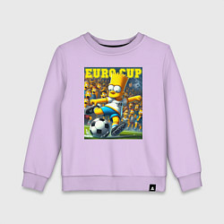 Детский свитшот Euro cup - Bart Simpson