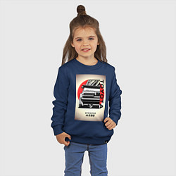 Свитшот хлопковый детский Toyota Sprinter, цвет: тёмно-синий — фото 2