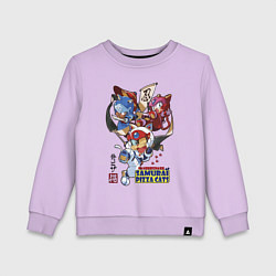 Детский свитшот Samurai pizza cats
