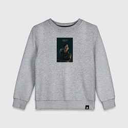 Свитшот хлопковый детский Suga Butter, цвет: меланж