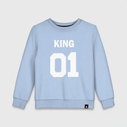 Детский свитшот Футбольная надпись 01 король