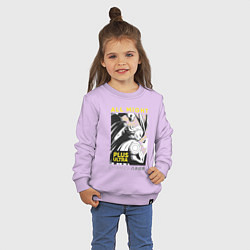 Свитшот хлопковый детский Моя геройская академия All Might plus ultra, цвет: лаванда — фото 2