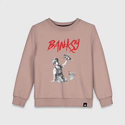 Детский свитшот Стрит арт граффити Бэнкси - мальчик