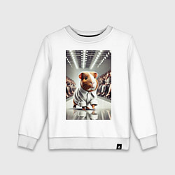 Детский свитшот Морская свинка милая - показ мод животных