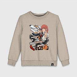 Детский свитшот Человек-бензопила Макима Аки Пауэр Денджи Почита Л