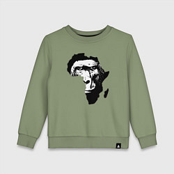 Детский свитшот Обезьяна в Африке