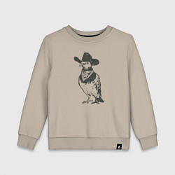 Детский свитшот Голубь ковбой