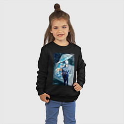 Свитшот хлопковый детский Сатору Годзё любовь - Магическая битва, цвет: черный — фото 2