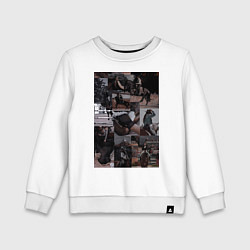 Детский свитшот Конный спорт коллаж