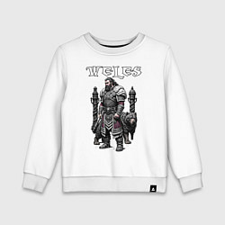 Детский свитшот Кельтский узор - бог Велес с медведем