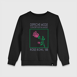Свитшот хлопковый детский Depeche Mode - Rose Bowl 88, цвет: черный