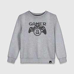 Детский свитшот Геймер номер один