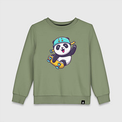 Детский свитшот Skater panda