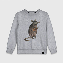 Детский свитшот Броненосец с укулеле