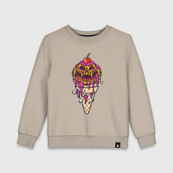 Детский свитшот Страшное мороженое