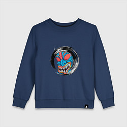 Свитшот хлопковый детский Идол, цвет: тёмно-синий