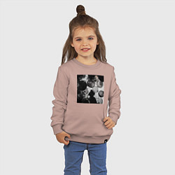 Свитшот хлопковый детский House of the balloons, цвет: пыльно-розовый — фото 2