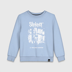 Свитшот хлопковый детский Slipknot - skeleton girl, цвет: мягкое небо
