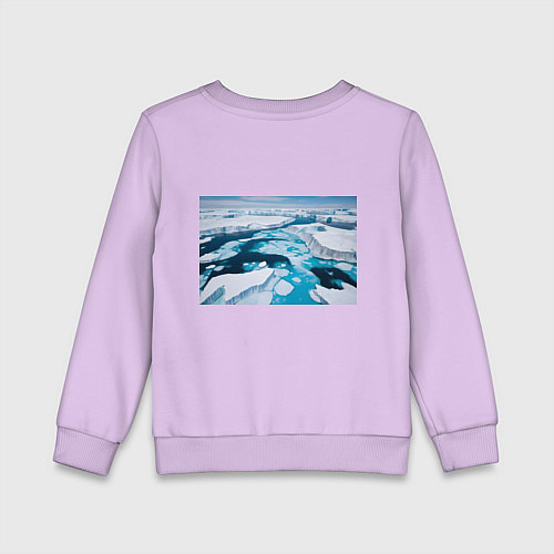 Детский свитшот Арктический лед / Лаванда – фото 2