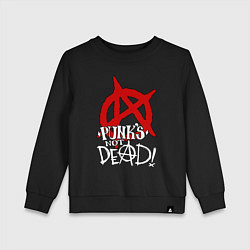 Детский свитшот Punks not dead title